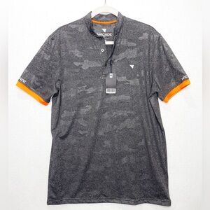 Macade Golf Men's Camoflage Bomber Performance Short Sleeve Shirt Size Large